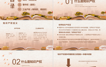 2021知識產(chǎn)權(quán)介紹PPT時(shí)尚簡潔大氣宣傳模板