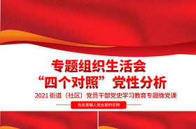 2022党性分析会点评材料ppt