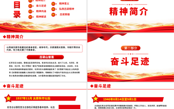 2021弘揚呂梁精神傳承紅色基因PPT七一建黨100周年黨員教育培訓專題課件PPT模板