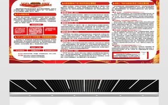 2021疫情影響下如何應對西方的意識形態展板紅色黨建風專題系列設計模板下載