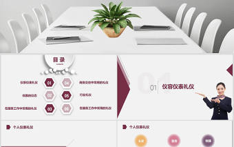 酒店服務禮儀培訓商務優雅禮儀禮貌儀容培訓通用ppt模板