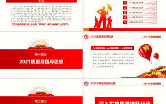 2021全國質(zhì)量月宣傳PPT紅色簡潔風(fēng)模板下載