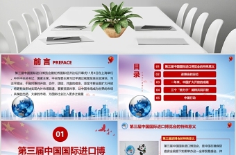 解讀第三屆中國國際進(jìn)口博覽會開幕式主旨演講PPT模板