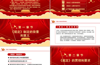 2021学习中国共产党组织处理规定（试行）主要内容PPT模板