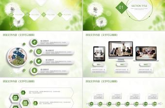 2021工作總結(jié)ppt綠色清新簡約模板幻燈片