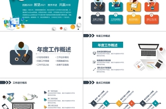 2021年工作總結(jié)匯報(bào)PPT卡通風(fēng)格模板