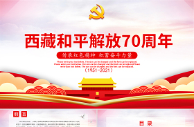 2021喜迎建黨一百周年及西藏和平解放70周年簡(jiǎn)報(bào)ppt