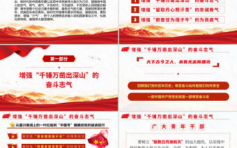 2021增強“三氣”賡續偉大建黨精神PPT牢記初心使命堅定理想信念黨課課件模板下載