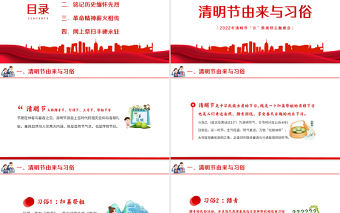 2022緬懷革命先烈傳承紅色精神PPT卡通中小學(xué)因祭先烈致敬英雄清明節(jié)主題班會課件模板