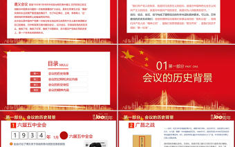 2021黨史學習遵義會議PPT建黨100周年黨支部建設黨政活動黨史知識黨性教育輔導黨課 PPT模板