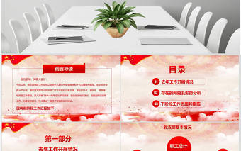 2019年豬年基層黨建黨支部工作總結ppt