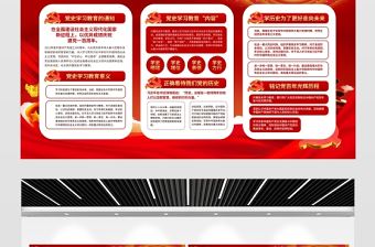 2021建黨100周年學黨史學習教育黨建設計展板