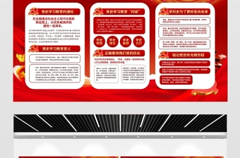 2021建黨100周年學黨史學習教育黨建設計展板
