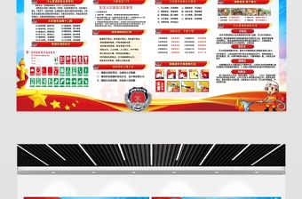 2020年全國消防日展板設計模板