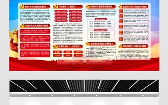 2021偉大建黨精神展板建黨100周年七一講話(huà)中國(guó)共產(chǎn)黨的精神之源宣傳欄展板設(shè)計(jì)模板