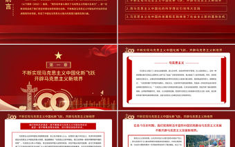 黨的百年奮斗展示了馬克思主義的強(qiáng)大生命力PPT紅色黨政風(fēng)堅(jiān)持理論指導(dǎo)和理論創(chuàng)新不斷實(shí)現(xiàn)馬克思主義中國(guó)化新飛躍黨員輔導(dǎo)黨課