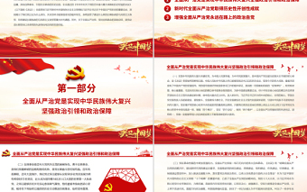 紅色大氣充分發(fā)揮全面從嚴治黨的政治引領(lǐng)和政治保障作用黨員輔導黨課PPT課件