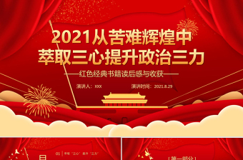 2022从党的百年苦难辉煌中感受信仰的力量微党课PPT