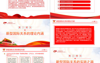 推動建設(shè)新型國際關(guān)系PPT黨政風(fēng)黨員干部學(xué)習(xí)教育專題黨課課件模板