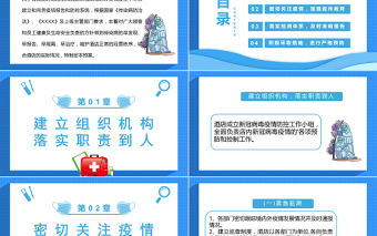 小型酒店賓館疫情防控應急預案PPT簡潔實用防疫措施專題課件