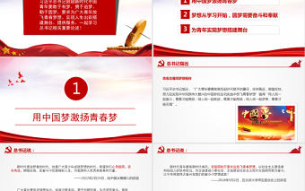 青年人的夢(mèng)想總書記這樣關(guān)心PPT紅色黨政風(fēng)團(tuán)員干部學(xué)習(xí)教育專題團(tuán)課課件模板