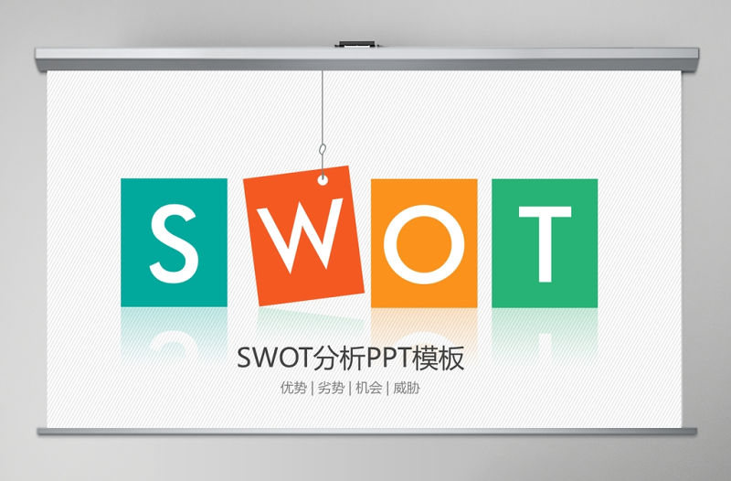 swot分析實用ppt模板幻燈片