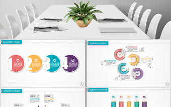 精美微粒體PPT圖表數據分析圖