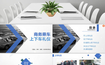 商務(wù)乘車禮儀 上下車禮儀PPT