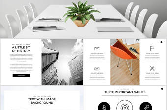 歐美白色簡約公司介紹產品介紹商務通用ppt模板幻燈片