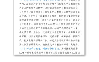 某鎮開展建黨100周年學習教育活動情況總結