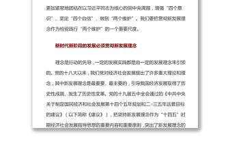 貫徹新發(fā)展理念是檢驗(yàn)踐行“兩個(gè)維護(hù)”的一個(gè)重要尺度