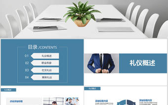 企業(yè)商務(wù)禮儀知識(shí)培訓(xùn)禮儀課程ppt模板