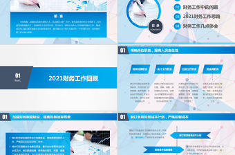 2021大氣財務部工作匯報年終總結PPT