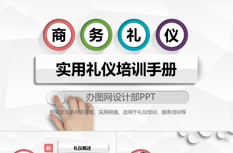 企業(yè)員工商務(wù)禮儀培訓(xùn)PPT模板