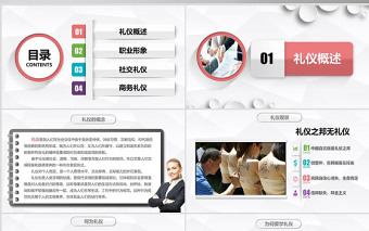 企業(yè)員工商務(wù)禮儀培訓(xùn)PPT模板