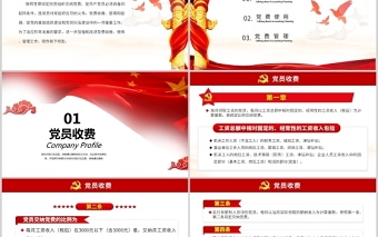 2021中國共產(chǎn)黨黨費收繳使用和管理的規(guī)定政府黨政工作PPT模板