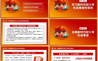 2021努力爭做新時代好少年P(guān)PT紅色經(jīng)典學習先進事跡積極培育踐行社會主義核心價值觀少先隊隊課課件