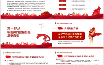 堅持走實現(xiàn)全體人民共同富裕的現(xiàn)代化新道路PPT紅色黨政風(fēng)扎實推薦共富裕黨委基層黨組織團(tuán)委專題黨課