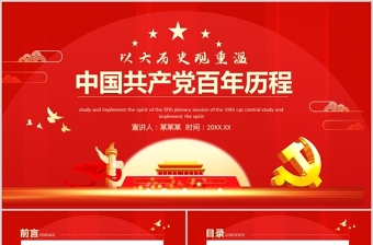 紅色莊嚴(yán)以大歷史觀重溫中國共產(chǎn)黨的百年歷程的經(jīng)驗(yàn)與啟示黨史學(xué)習(xí)黨課課件