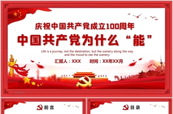 2021中国共产党组织建设一百年专题学习发言ppt