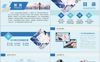 2019年財務總監年度報表PPT模板