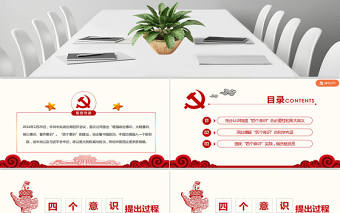 增強(qiáng)四個意識爭做合格黨員PPT模板