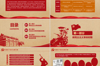 黨的光輝歷程教育培訓學習建黨節PPT模板