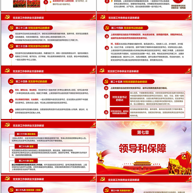 原创2018中国共产党支部工作条例党课PPT-含讲稿 原创2018中国共产党支部工作条例党课PPT-含讲稿
