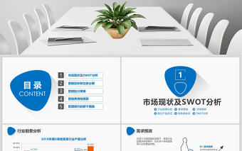 2021年藍色市場營銷策劃PPT模板