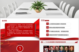 紅色公職人員廉潔從業(yè)培訓(xùn)PPT模板幻燈片