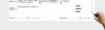 員工績效評價表績效考核Excel表格