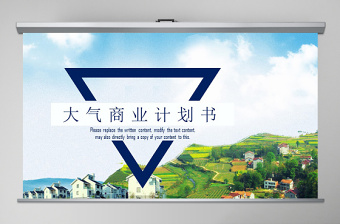 2020大氣商業(yè)計(jì)劃書ppt模板