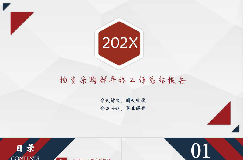 物資采購部年終工作總結(jié)報(bào)告PPT