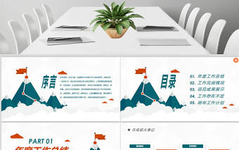 市場部工作總結匯報計劃年終總結ppt模板